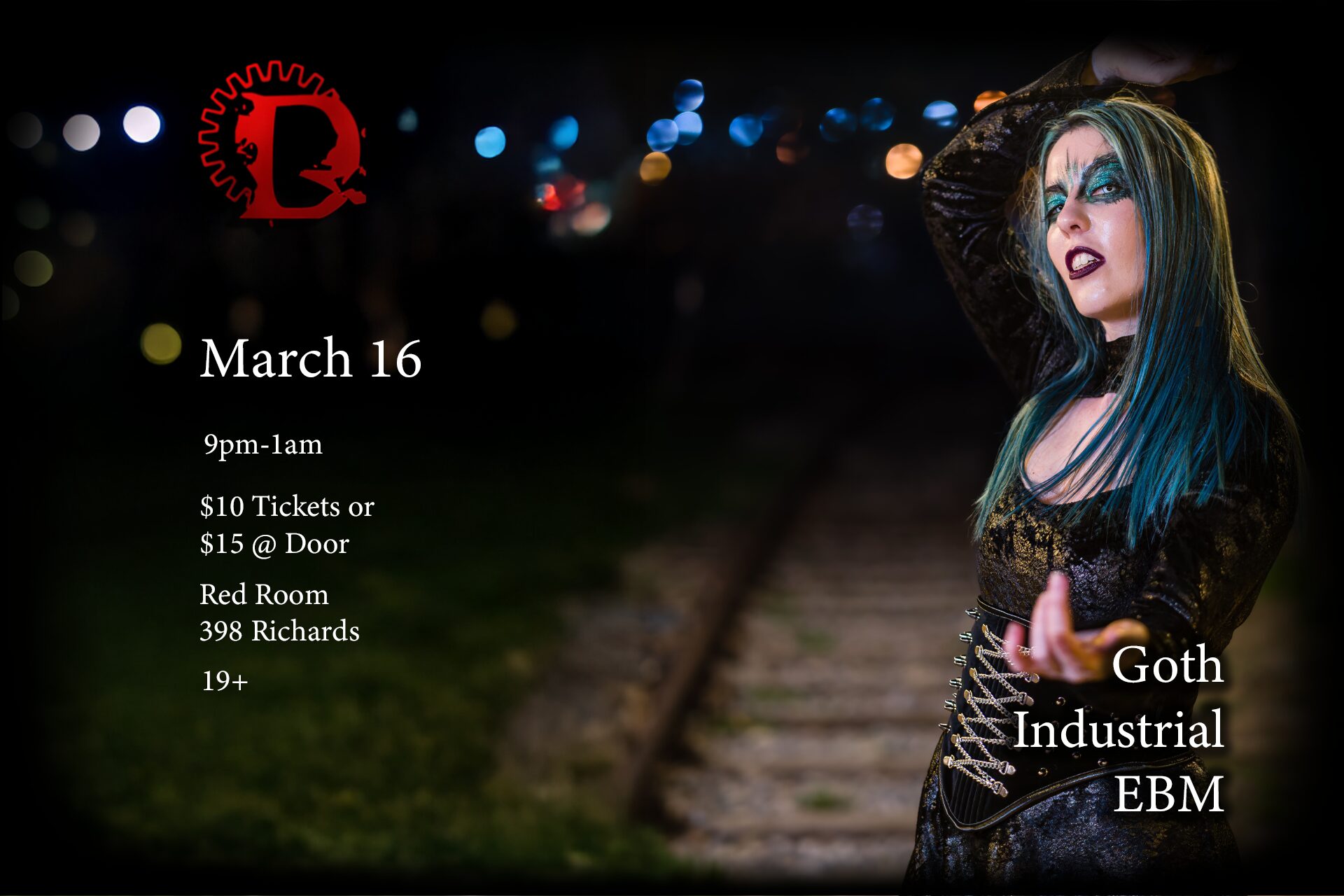 Descent march gothic party poster